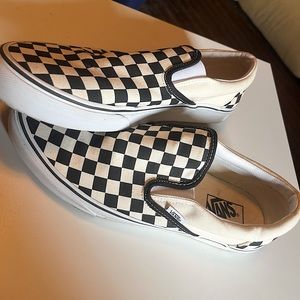 Black & White checkered Vans